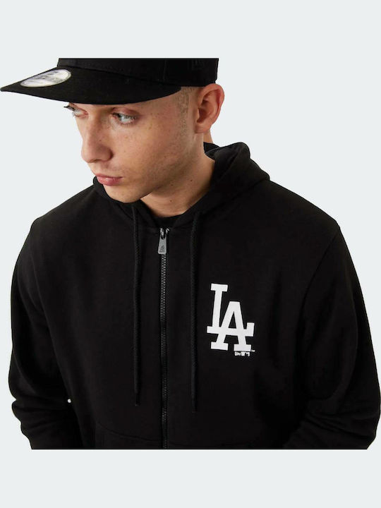 Los Angeles Dodgers League Essential Ζακέτα με Κουκούλα Μαύρη
