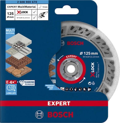 Bosch 2608900670 Slicer/Coarse Grater Disc Construction Materials 125mm 1pcs