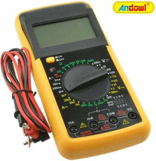 Andowl QY-9205A Ψηφιακό Πολύμετρο με Μέτρηση AC / DC / Αντίστασης