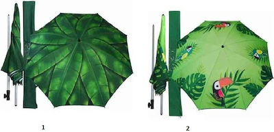 Zanna Toys New Trend Foldable Beach Umbrella Diameter 2m Green