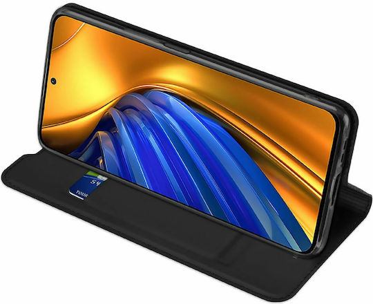 Dux Ducis Skin Pro Book Δερματίνης Μαύρο (Poco F4 5G)