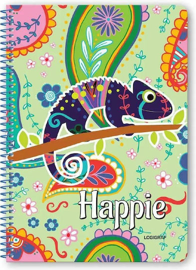 Logigraf Spiral Ruled Notebook B5 60 Paper Sheets 2 Subjects (Various Designs or Colours)