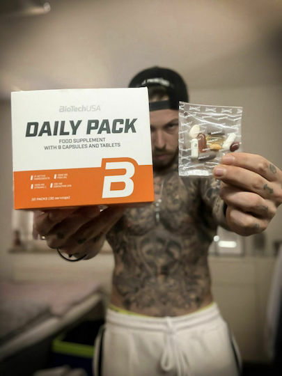 Biotech USA Daily Pack Πολυβιταμίνη για Ενέργεια, Ενίσχυση του Ανοσοποιητικού & τα Μαλλιά 30 x 1 φακελίσκοι
