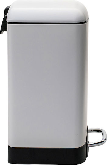 Estia Inox Bathroom Basket Soft Close 6lt White