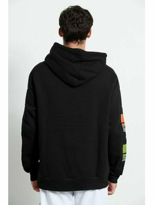 BodyTalk Men's Sweatshirt with Hood and Pockets Black