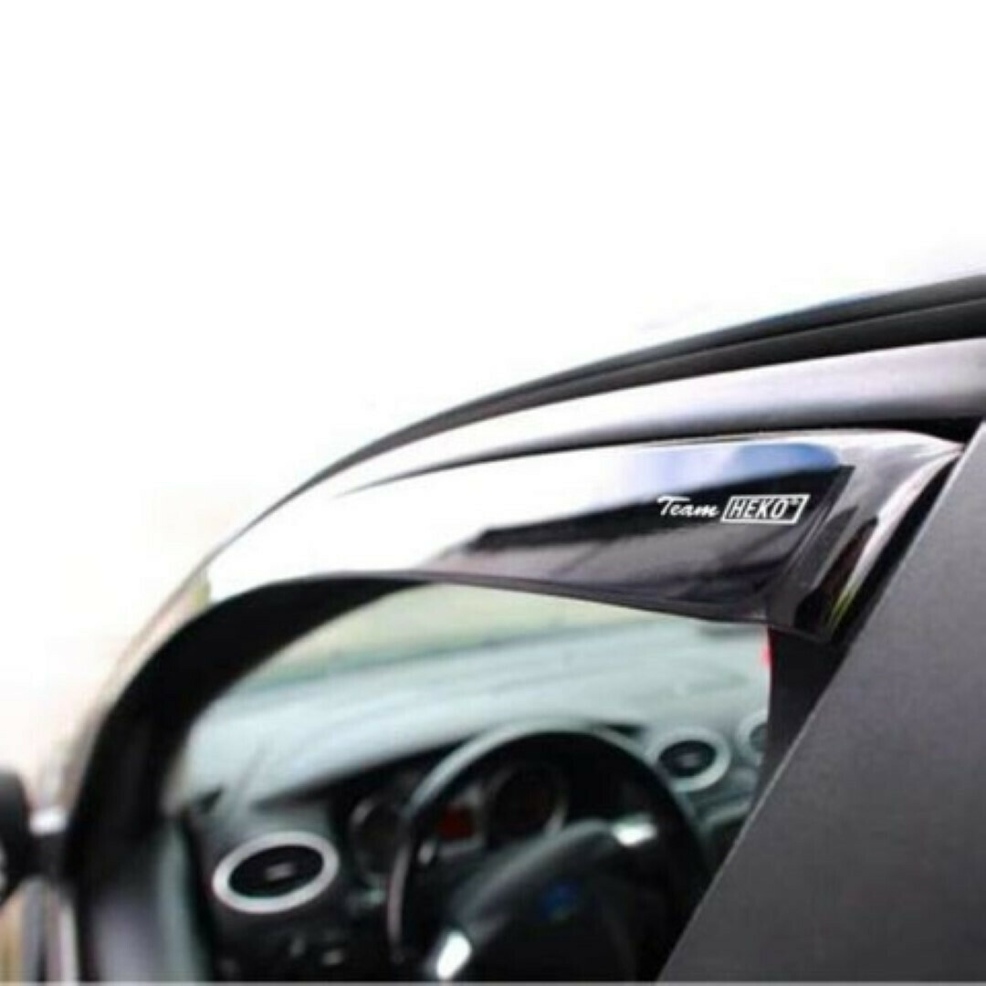 Déflecteurs D'air HEKO Pour Dacia Jogger 5 Portes (depuis 2021) - 4 Pièces, Acrylique Teinté Gris Fumé