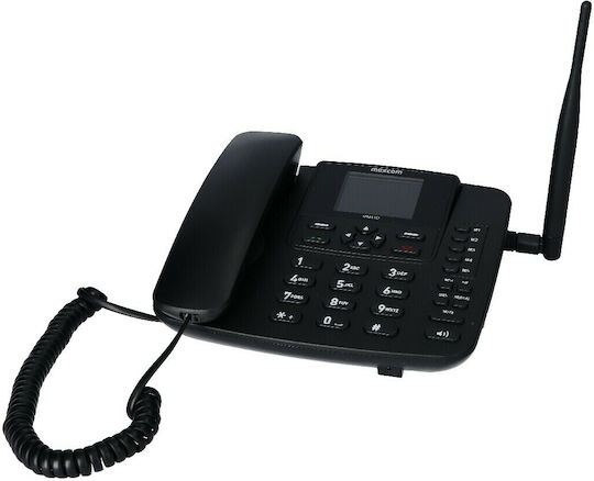 MaxCom MM41D 4G Ενσύρματο Τηλέφωνο Γραφείου Μαύρο 30462