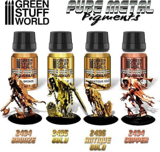 Green Stuff World Pure Metal Pigment Χρώμα Μοντελισμού Gold 30ml
