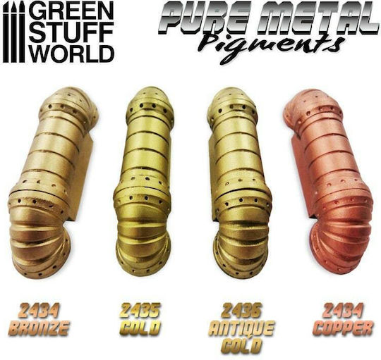 Green Stuff World Pure Metal Pigment Χρώμα Μοντελισμού Antique Gold 30ml