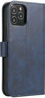 Hurtel Synthetic Leather Book Blue (Redmi Note 8 Pro)