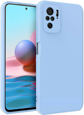 Bodycell Square Liquid Silicone Back Cover Light Blue (Redmi Note 10 / 10s / Poco M5s)