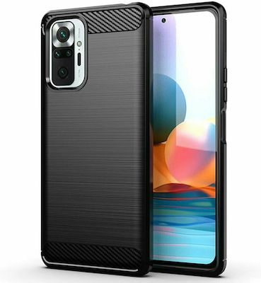 Forcell Carbon Back Cover Σιλικόνης Μαύρο (Poco M4 Pro 5G)