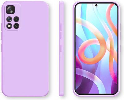 Bodycell Square Liquid Silicone Back Cover Light Violet (Poco M4 Pro 5G / Redmi Note 11s 5G)