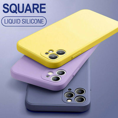 Bodycell Square Liquid Silicone Back Cover Light Violet (OnePlus 8)