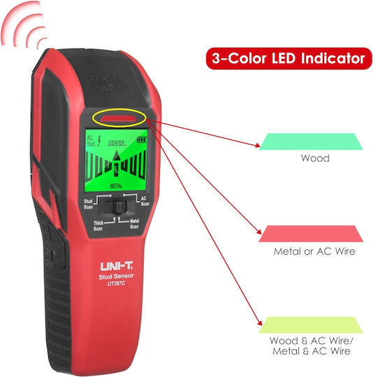 Uni-T UT387C Cable, Metal & Wood Digital Sensor