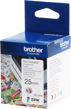 Brother Label Maker Tape 5m x 25mm White