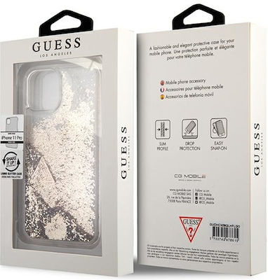 Guess 4G Charms Plastic Back Cover Gold (iPhone 11 Pro)