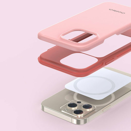 Choetech MFM Anti-drop Umschlag Rückseite Kunststoff / Silikon Rosa (iPhone 13 Pro)