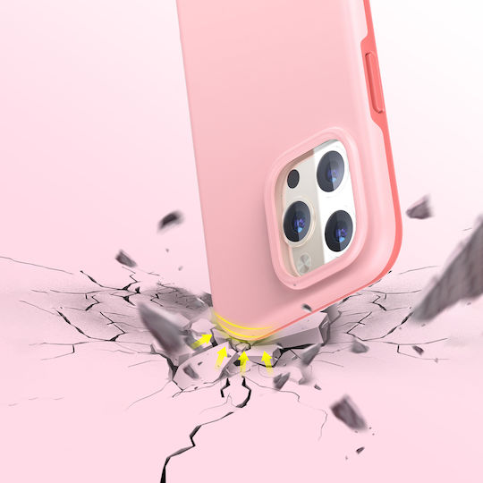 Choetech MFM Anti-drop Umschlag Rückseite Kunststoff / Silikon Rosa (iPhone 13 Pro)