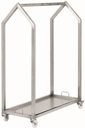 Yuksel Fleischwagen Edelstahl 120x55x170cm 12cm