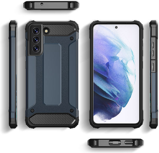 Hurtel Hybrid Armor Tough Здрава Задна Корица Пластмаса Сребърна (Galaxy S21 FE 5G)