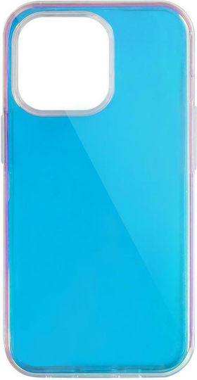 Hurtel Aurora Umschlag Rückseite Silikon Neon Blue (iPhone 13)