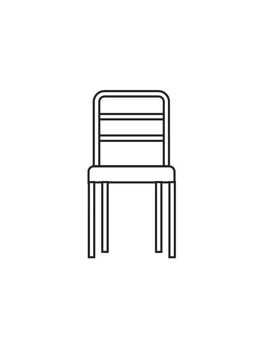 Mc Decor Chair Elastic Cover Tunez Γκρι 2pcs 50cm