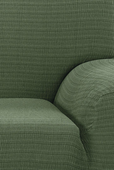 Mc Decor Akari Elastic Cover for Two Seater Sofa Green 140εκ. 1pcs MCL.EL.AKARI.DI-PRASINO