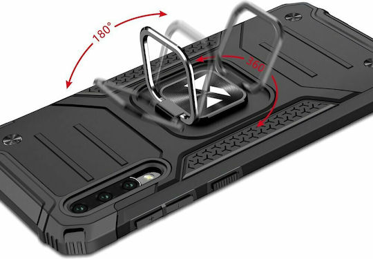 Wozinsky Ring Armor Kickstand Back Cover Πλαστικό Μαύρο (Galaxy A51)