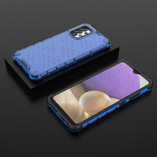 Hurtel Honeycomb Back Cover Silicon Albastru (Galaxy A03s)