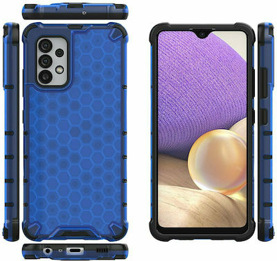 Hurtel Honeycomb Coperta din spate Silicon Albastru (Galaxy A03s)