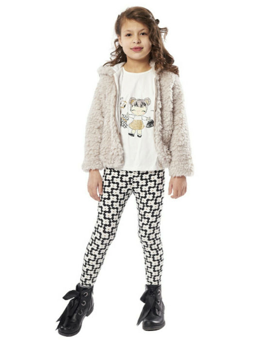 Evita Kids Set with Leggings & Jacket Winter 3pcs Beige