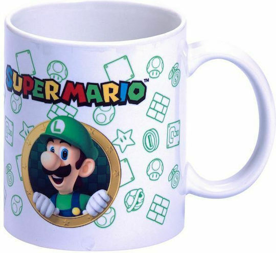 Nintendo Super Mario Bros Luigi Κούπα Κεραμική Πολύχρωμη 2τμχ Nintendo Super Mario Bros Luigi Κούπα Κεραμική Πολύχρωμη 2τμχ
