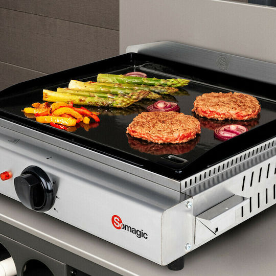 Somagic Electric Flat Top Griddle 49.5x46x19.5cm 2.2kW with Flat Plate Stila