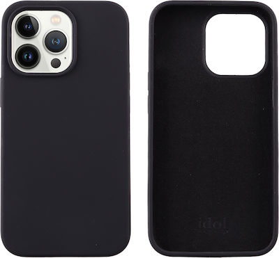 Idol 1991 Velvet Elite 4 Side Camera Guard Silicone Back Cover Black (iPhone 13 mini)