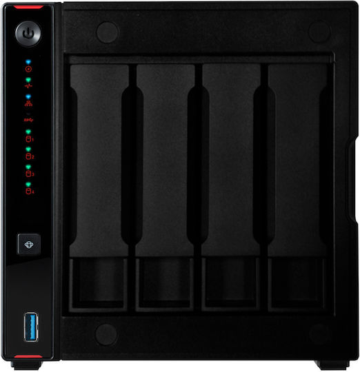 Asustor NIMBUSTOR 4 (AS5304T) NAS Tower με 4 θέσεις για HDD/SSD και 2 θύρες Ethernet
