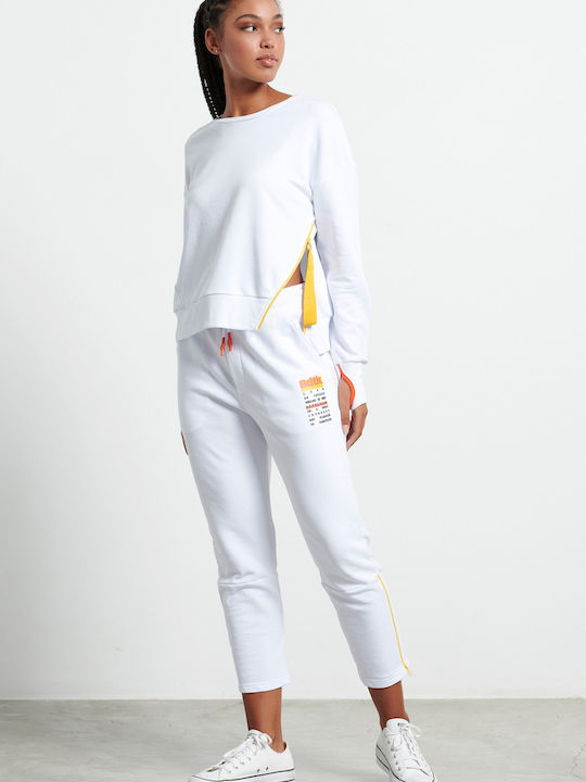 Long Women's Sweatshirt White