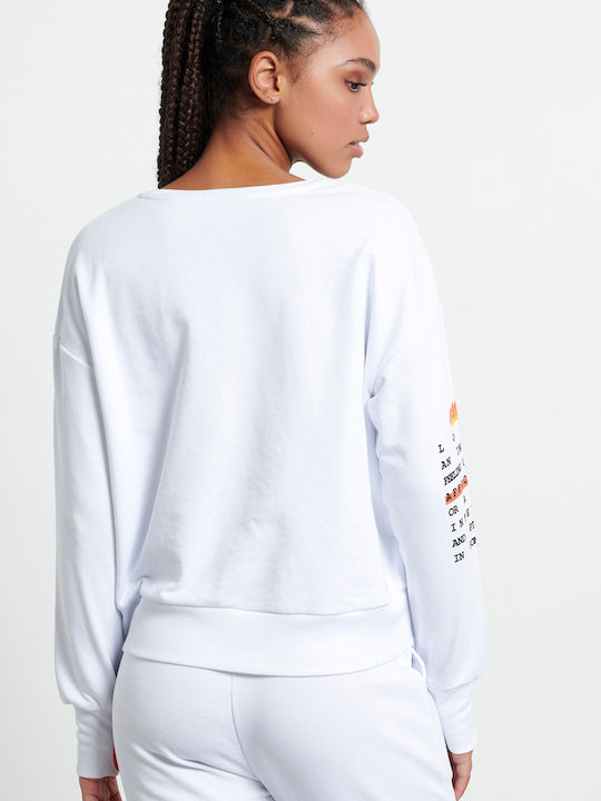 Long Women's Sweatshirt White