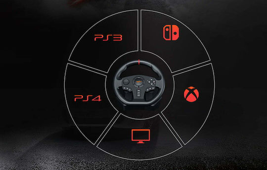 PXN Steering Wheel with Pedals for PC / PS3 / PS4 / Switch / XBOX One / Xbox Series X/S (PXN-V900)