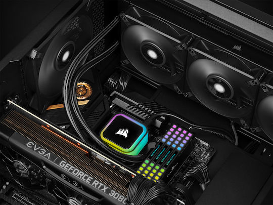 Corsair iCUE H150i RGB Elite CPU Water Cooling Triple Fan 120mm for Socket AM4/AM5/1700/1200/115x