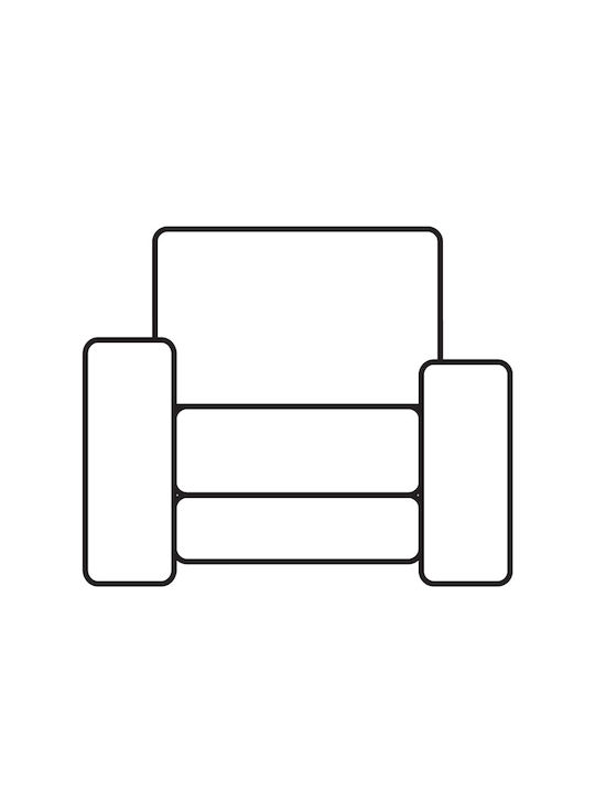 Mc Decor Akari Elastic Cover for Armchair Purple 70εκ. 1pcs MCL.EL.AKARI.P-MVB