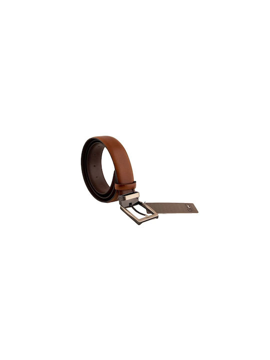 Men's Leather Belt Tabac Brown