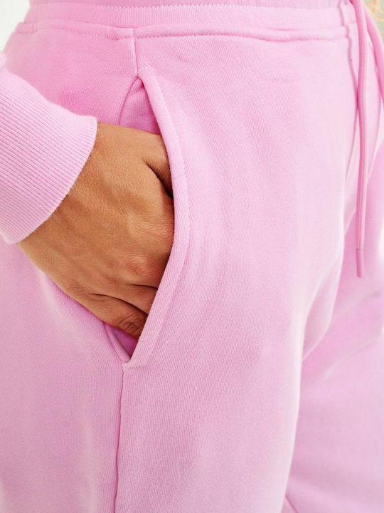 Anise High Waist Sweatpants Jogger Pink