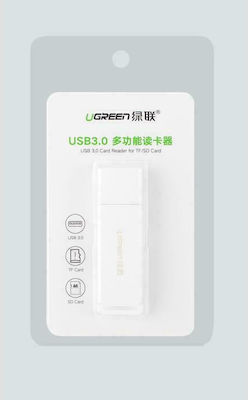 Ugreen Card Reader USB 3.0 για SD/microSD Λευκό