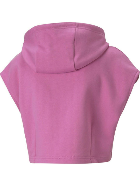 Dare To Γυναικείο Αθλητικό Crop Top Αμάνικο Μωβ
