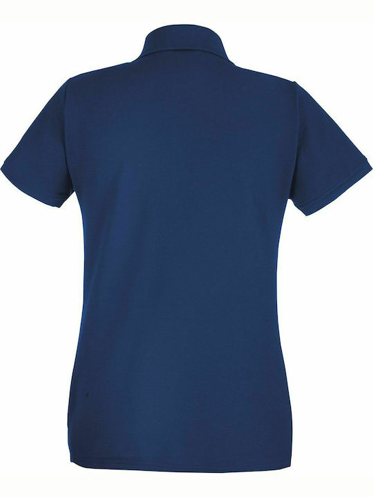 Fruit of the Loom 65/35 Women's Short Sleeve Promotional Blouse Navy Blue