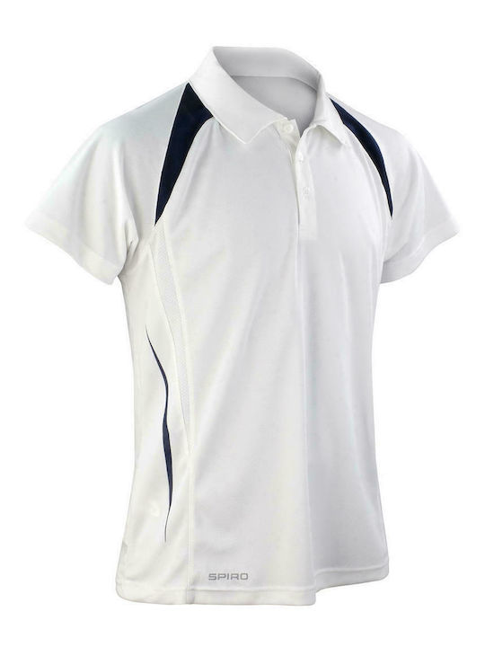 Result Spiro Team Spirit Women's Short Sleeve Promotional Blouse White/Navy