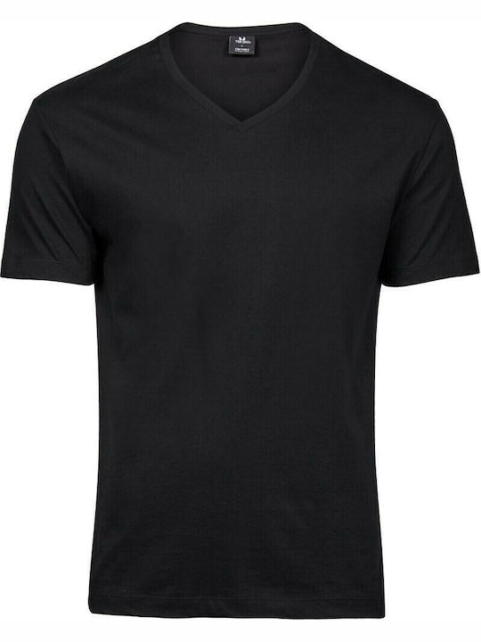 Tee Jays Fashion Sof-Tee Ανδρικό Διαφημιστικό T-shirt Κοντομάνικο σε Μαύρο Χρώμα
