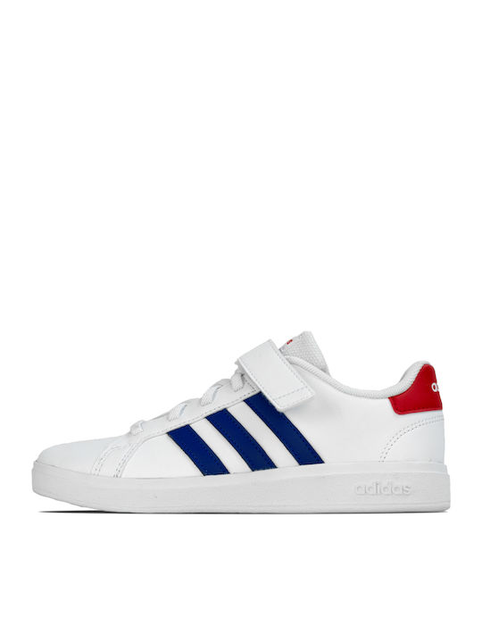 Grand Court 2.0 EL K Kids Sneakers with Hook & Loop Closure White