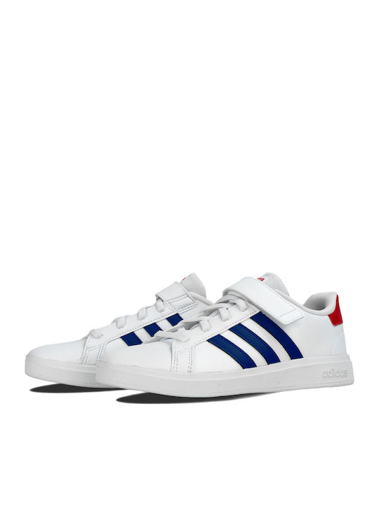 Grand Court 2.0 EL K Kids Sneakers with Hook & Loop Closure White